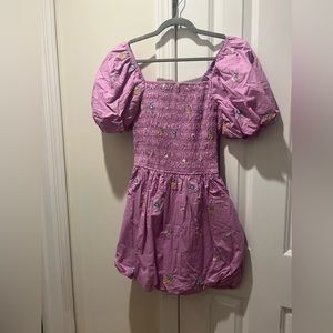 English factory floral embroidered dress